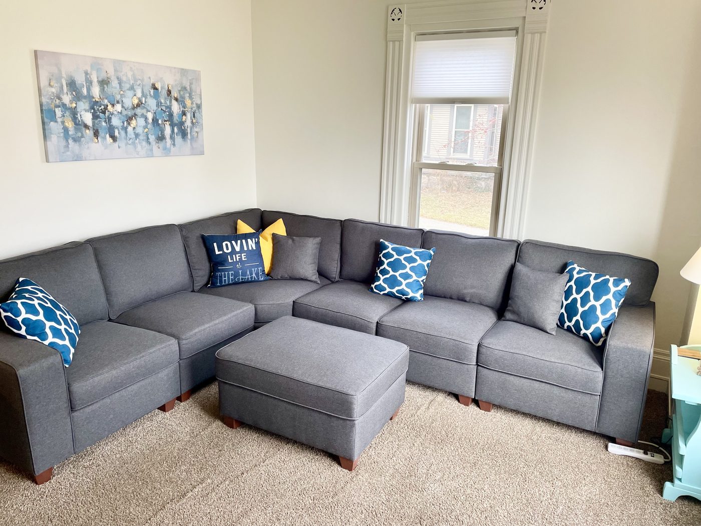 Walnut Beach Inn sectional sofa